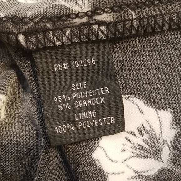 Connect floral dress with drape neckline Sz 12 - Picture 7 of 8